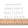 2 Pairs Alloy Stud Earrings for Women EJEW-FS0001-27J-5