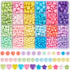1140Pcs 24 Colors Opaque Acrylic Beads Sets SACR-PA0001-27-1