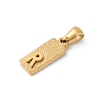 304 Stainless Steel Pendants LS-STAS-Z120-03R-G-2