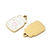 304 Stainless Steel Enamel Pendants STAS-G360-04G-02-2