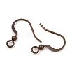 Brass French Earring Hooks KK-Q369-RC-4