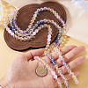 3 Colors 3 Strands Electroplate Glass Beads Strands EGLA-TA0013-51B-6