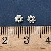 ABS Electroplated Snowflake Plastic Spacer Beads KY-I002-01B-4