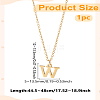 304 Stainless Steel Letter Pendant Necklaces NJEW-LP0001-53W-G-2