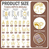 26Pcs 26 Styles Brass Charms KK-TA0003-34-4