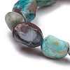 Natural Chrysocolla Stretch Beaded Bracelets BJEW-K213-C08-3