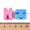 UV Plating Opaque Acrylic European Beads OACR-M027-03H-4