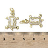 Brass Micro Pave Cubic Zirconia Pendants KK-G485-16G-3