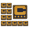 Computerized Embroidery Cloth Iron on/Sew on Patches LS-PATC-WH0006-91C-1
