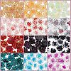 Olycraft 240Pcs 12 Style Camellia Transparent Resin Cabochons MRMJ-OC0003-41-4