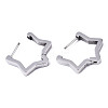 Non-Tarnish 304 Stainless Steel Huggie Hoop Earrings STAS-R115-23P-2