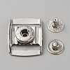 201 Stainless Steel Snap Button STAS-WH0027-25P-1