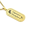 Constellation 304 Stainless Steel Micro Pave Clear Cubic Zirconia Wheat Chain Pendant Necklaces for Women Men LS-NJEW-U007-01H-1