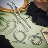 8Pcs CCB Plastic Round Bead Bracelets BJEW-PH01940-4