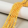Natural Beeswax Beads Strands G-Z100-A01-4mm-1