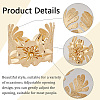 3 Styles Alloy Flower Cuff Bangles & Ring Sets for Women SJEW-CY0001-01-5