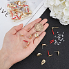 CHGCRAFT 40Pcs 5 Style Alloy Stud Earring Findings FIND-CA0003-29-3