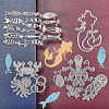 Carbon Steel Cutting Dies Stencils DIY-CP0001-08-7