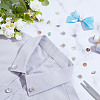 30Pcs 1-Hole Alloy Shell Shank Buttons BUTT-NB0002-08-4