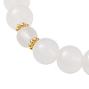2Pcs 2 Styles Glass Round Beads Stretch Bracelets BJEW-JB11867-5
