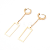 304 Stainless Steel Dangle Hoop Earrings EJEW-G280-42G-2