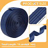 10 Yards Polyester Antislip Grosgrain Ribbon OCOR-BC0007-62B-2