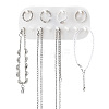 12-Hook Mini HIPS & PVC Wall-Mounted Jewelry Hanging Display Rack FIND-WH0145-64-1