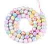 Anti-Tarnish Electroplate Glass Beads Strands EGLA-T021-6mm-15-12-3