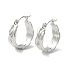 Non-Tarnish 304 Stainless Steel Wide Chunky Hoop Earrings for Women EJEW-P197-04P-1