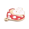 Autumn Theme Alloy Enamel Pendants ENAM-E361-08LG-4