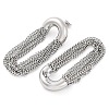 304 Stainless Steel Tassel Chain Stud Earrings for Women EJEW-U023-07P-3