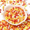 6/0 Opaque Baking Paint Glass Seed Beads SEED-M012-02A-30-2