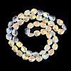 Electroplate Glass Beads Strands EGLA-C009-01A-AB02-2