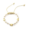 ABS Imitation Pearl Beads Braided Bead Bracelets for Women BJEW-D317-09A-G-4