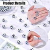 100Pcs Opaque Acrylic Beads MACR-SC0002-47-6