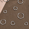 5 Pair 5 Styles Brass Hoop Earrings EJEW-BBC0001-90-7