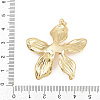 Brass with ABS Imitation Pearl Pendants KK-B157-04G-3