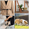 2M Flat Double Face Lychee Pattern Imitation Leather Band LC-WH0010-01B-05-5