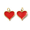 Brass Enamel Charms KK-R229-06G-01-1