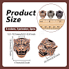 3Pcs 3 Colors Brass European Beads KK-OC0001-85-2
