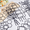 12Pcs 2 Styles Plastic Plant Climbing Trellis AJEW-GO0005-49-4