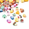 100Pcs 5 Styles Handmade Polymer Clay Beads CLAY-FP0001-16-1