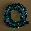 Handmade Gold Sand Lampwork Beads Strands LAMP-P051-L05-10mm-3