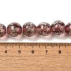 Handmade Dichroic Foil Glass Beads Strands DICH-U001-06F-4