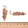 304 Stainless Steel with Natural Mixed Gemstone Stud Earrings EJEW-JE07520-02-4