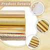 8Pcs 4 Colors Imitation Leather Fabrics DIY-CL0001-74B-6
