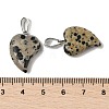 Natural Dalmatian Jasper Pendants G-B127-11P-02-4