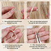 500Pcs Silicone Hair Coil Cuffs OHAR-SP0001-14C-3
