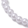 4Pcs 4 Styles Electroplate Glass & Imitated Pearl Acrylic Beaded Stretch Bracelet Sets BJEW-JB10415-5