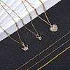 Unicraftale 304 Stainless Steel Chain Necklaces MAK-UN0001-14G-3